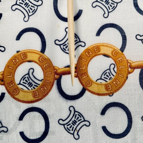 Vintage Celine Cotton Scarf - Picture 12 of 14